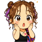 驚くさとかのちびキャラクター