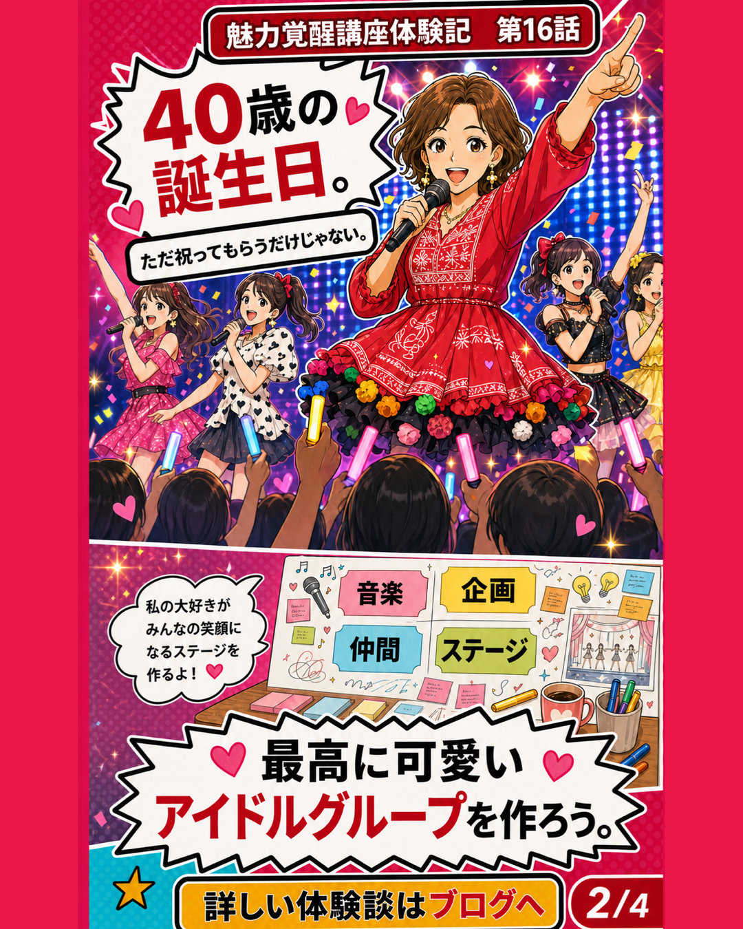 魅力覚醒講座体験記 第16話 40歳の生誕祭