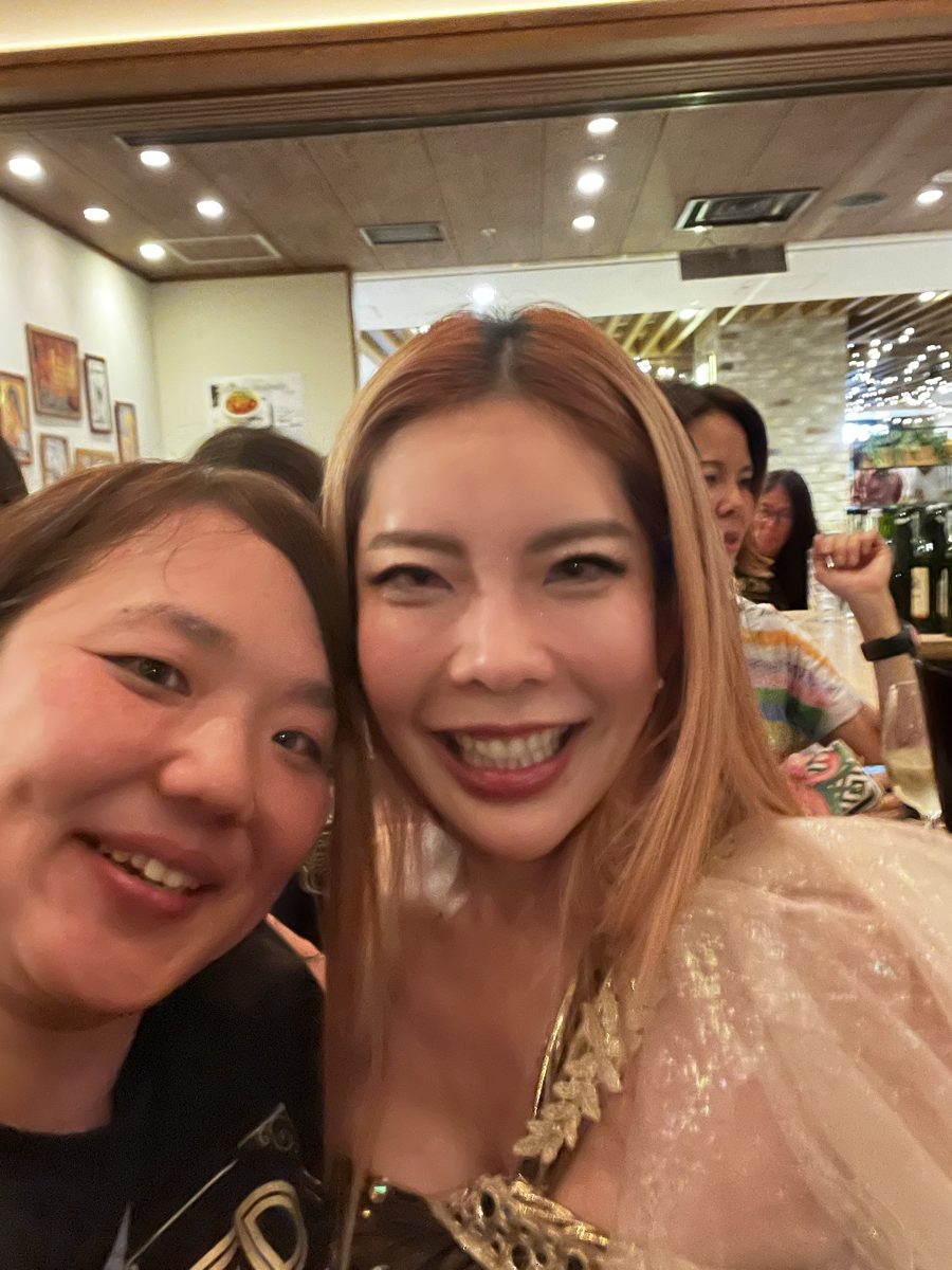 さとかとあさぎさんのツーショット